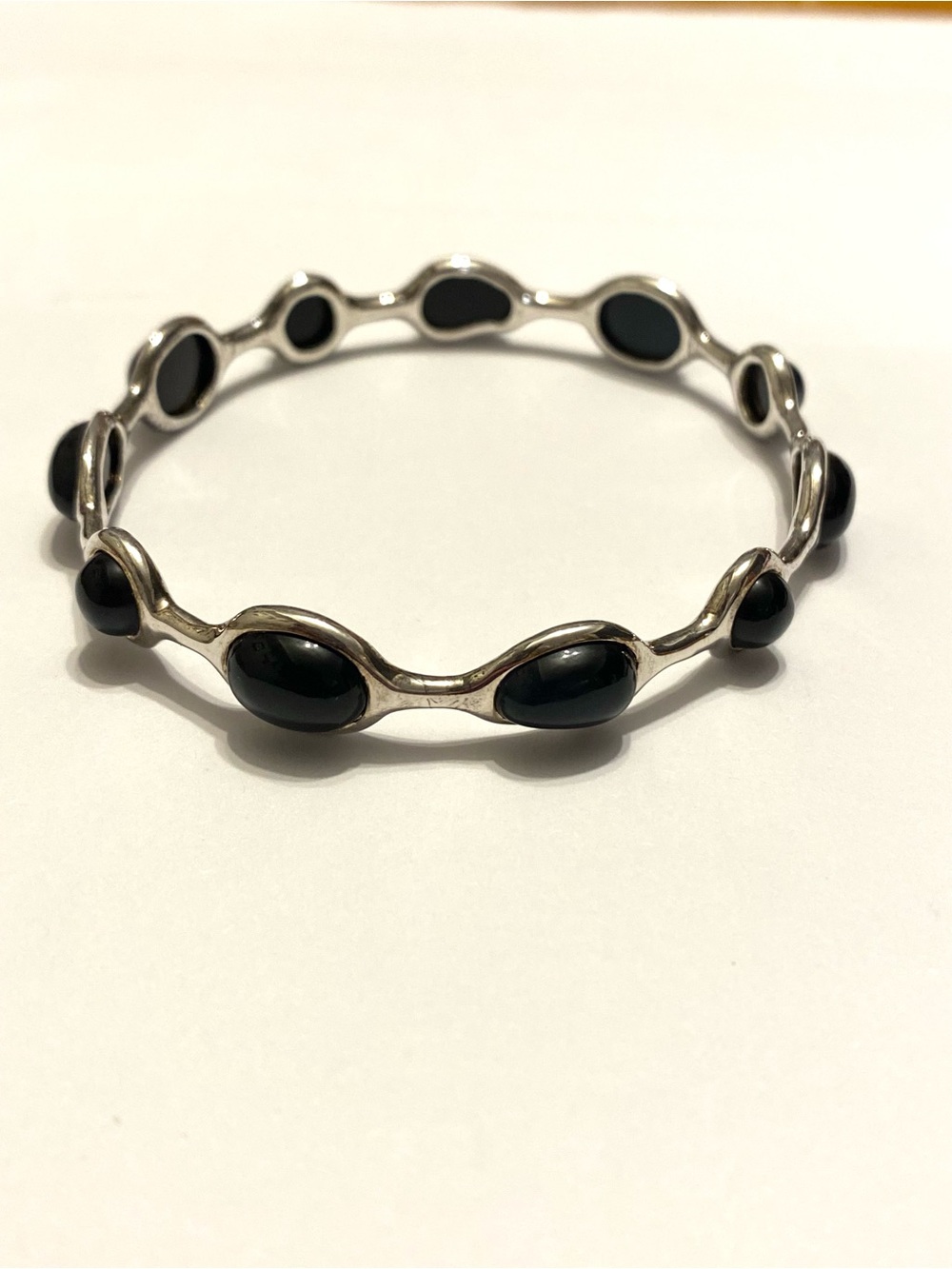 Ippolita Sterling Silver 925 Black Onyx Rock Candy Bracelet - Size Large (8")